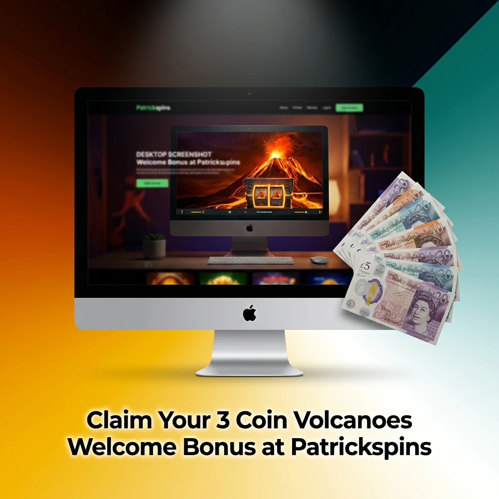 Claim Your 3 Coin Volcanoes Welcome Bonus at Patrickspins