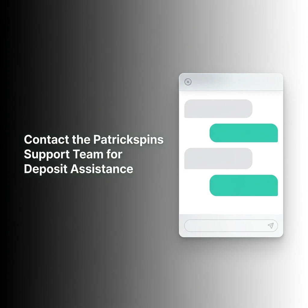 Contact the Patrickspins Support Team for Deposit Assistance