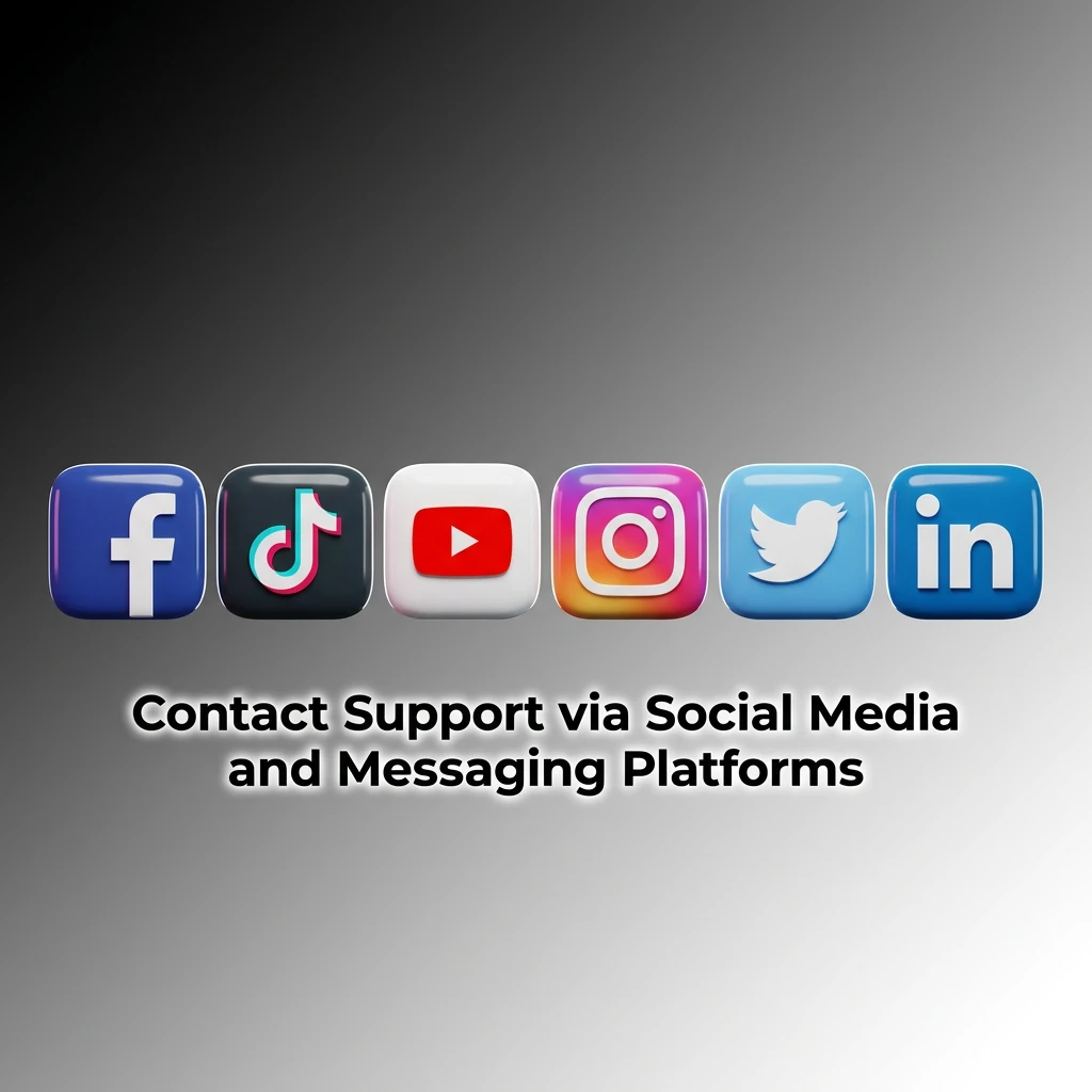 Contact Support via Social Media and Messaging Platforms