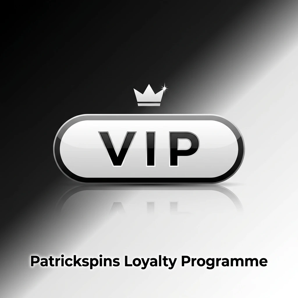 Patrickspins loyalty programme five tiers from Bronze to Elite with points, cashback, free spins and VIP rewards