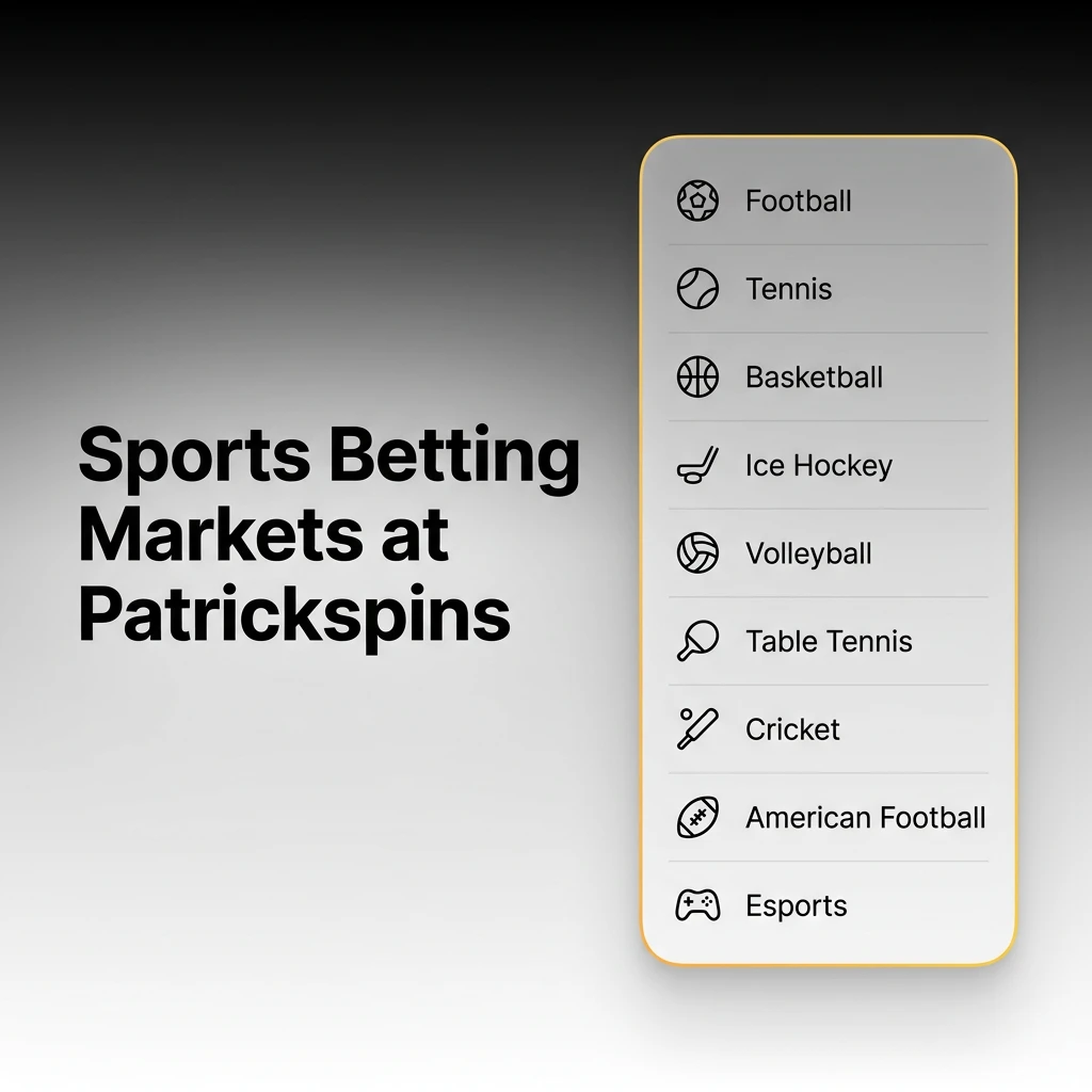 Sports Betting Markets at Patrickspins