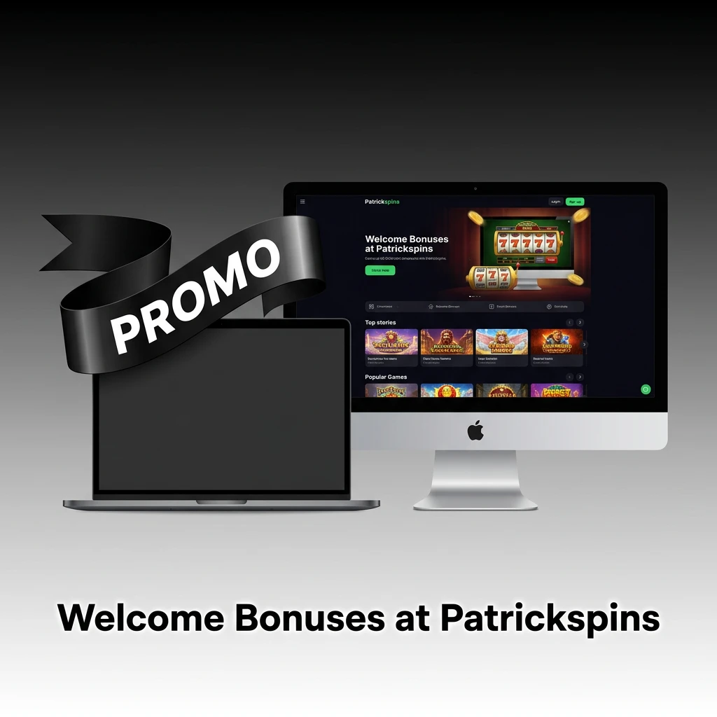 Patrickspins welcome bonuses table: 450% match plus 300 free spins across casino, live casino, and sports betting