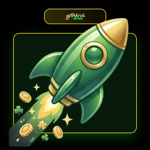 Crash games on Patrickspins including Aviator, JetX, Spaceman, and Plinko.