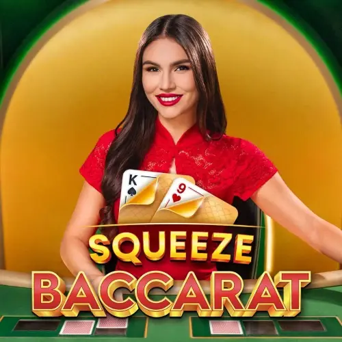 Baccarat Squeeze live with dramatic card reveals on Patrickspins UK from Evolution.