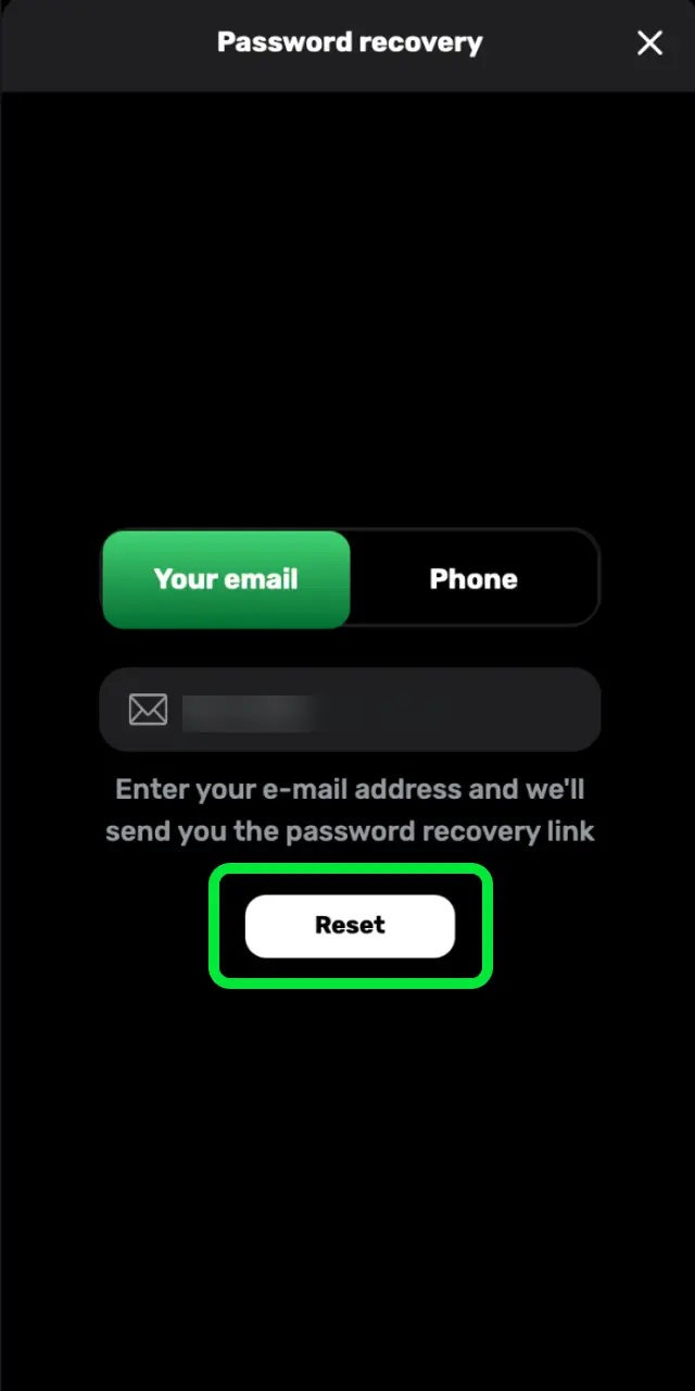 Check your inbox for a password reset email from Patrickspins UK.